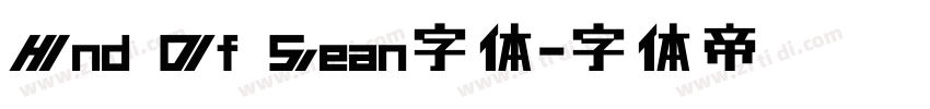 Hnd Of Sean字体字体转换